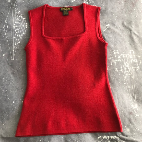 Vintage Silk Knit Square Tank S - Picture 5 of 6